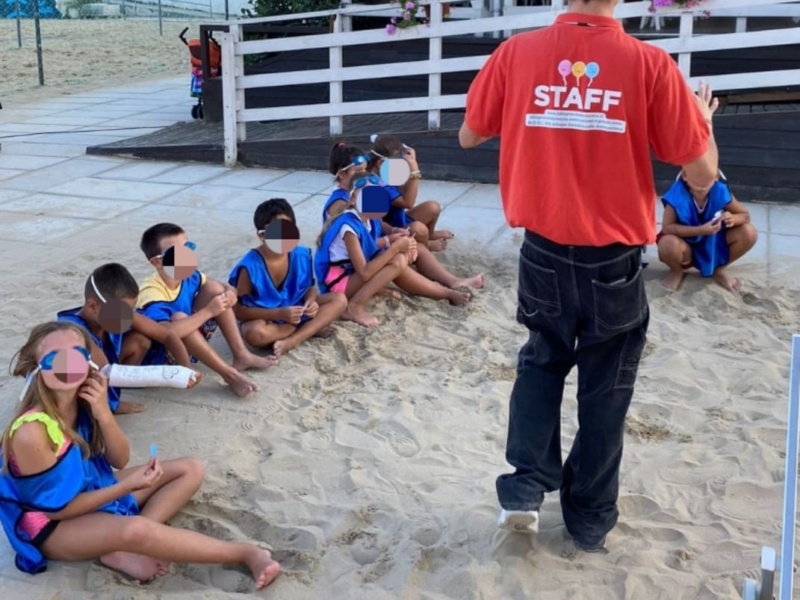 Fortnite - squadra blu in spiaggia
