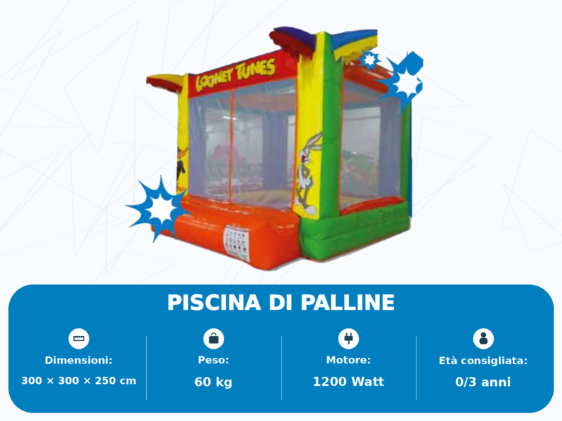 Piscina di Palline - scheda tecnica aggiornata Piscina di palline gonfiabile con scheda tecnica aggiornata – Allegra Combriccola